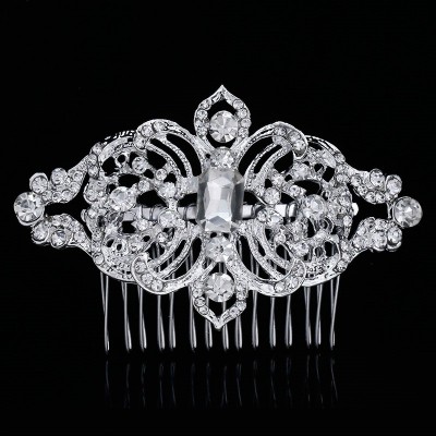 Accesoriu par agrafa tip pieptene Adore cu diamante de zirconiu cubic  Accesoriu par agrafa tip pieptene Adore cu diamante de zirconiu cubic
