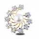 Brosa Crystal Pearl Flowers