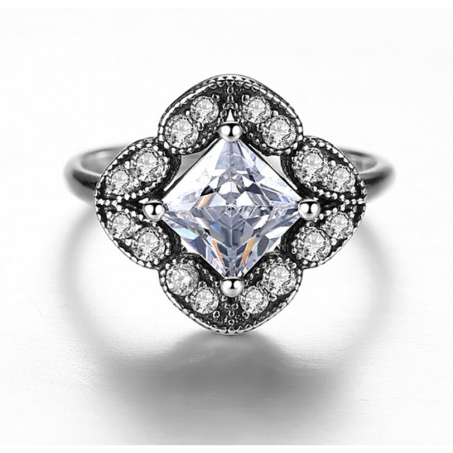 Inel argint Elegance Diamond