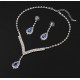 Set Colier si Cercei Sapphire Lady Crystals
