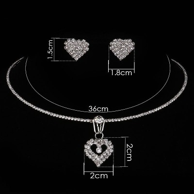 Set bijuterii Stunning Heart Diamond