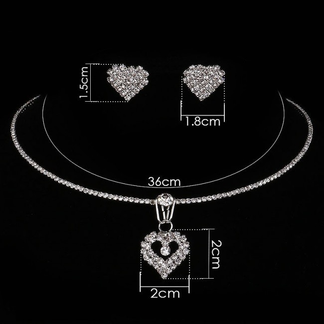 Set bijuterii Stunning Heart Diamond