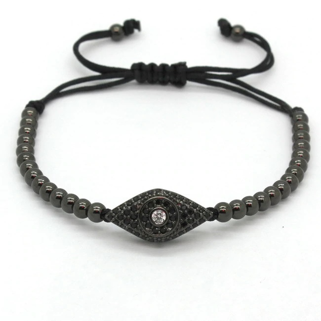 Bratara Luxury Black Evil Eye