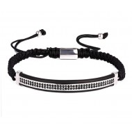 Bratara cu snur Luxury Diamond