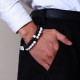 Bratari set cuplu Yin Yang Black White