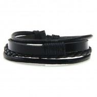 Bratara Noah piele neagra