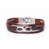 Bratara piele Brown Infinity