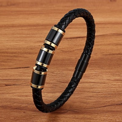 Bratara piele Magnetic Bullets Thomaso Bratara piele Magnetic Bullets Thomaso