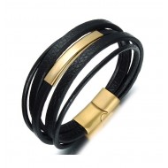 Bratara din piele naturala cu inchizatoare magnetica Multi Thomaso