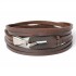Bratara piele maro inchidere tip carlig John
