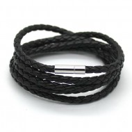Bratara snur impletit negru Bali