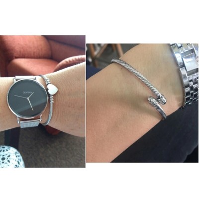 Bratara cu inima bangle Silver Moments of Love Bratara cu inima bangle Silver Moments of Love