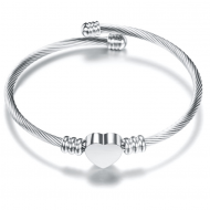 Bratara cu inima bangle Silver Moments of Love