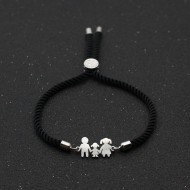 Bratara snur negru Family