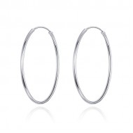 Cercei argint Creole cercuri medii