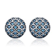 Cercei argint Blue Magic Crystals 