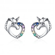Cercei argint Unicorn Love