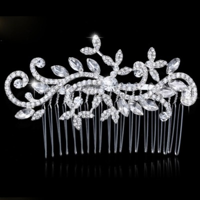 Accesoriu par agrafa tip pieptene Elegant Diamond cu diamante de zirconiu