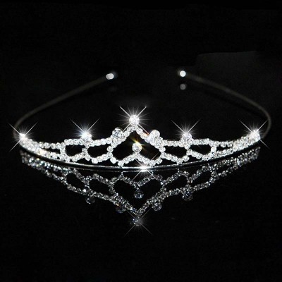 Diadema Coronita in forma de inima din cristale Cindarella