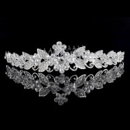 Diadema Coronita cu agrafa tip pieptene Diamond Bride