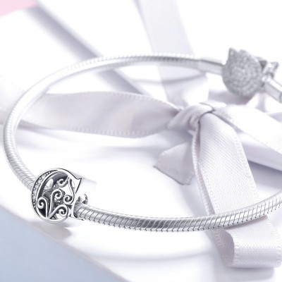 Talisman argint Litera C Talisman argint Litera C