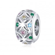 Talisman argint Splendid Flowers