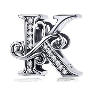 Talisman argint Litera K Talisman argint Litera K