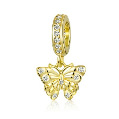 Talisman argint Diamond Golden Butterfly Talisman argint Diamond Golden Butterfly