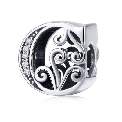 Talisman argint Litera C Talisman argint Litera C