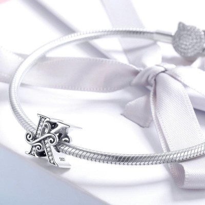 Talisman argint Litera K Talisman argint Litera K