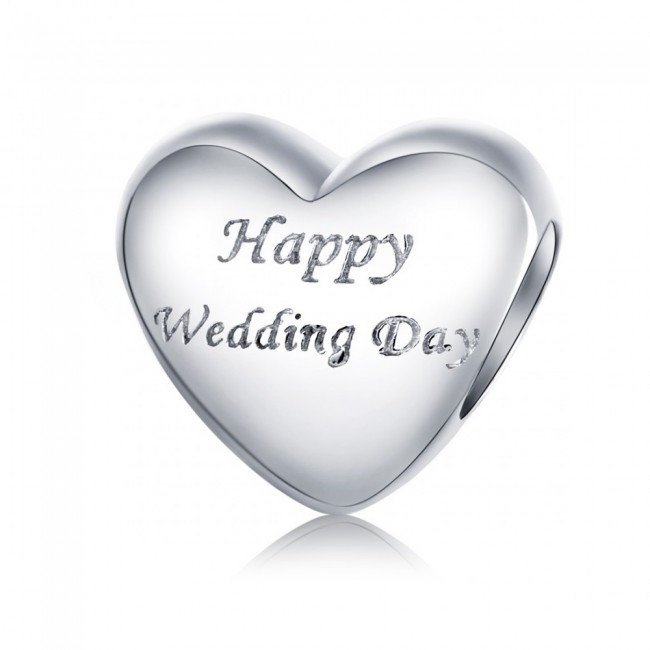 Talisman argint Happy Wedding Day