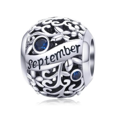 Talisman argint Birthday Stone September Talisman argint Birthday Stone September