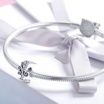 Talisman argint Litera I Talisman argint Litera I