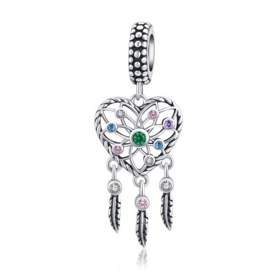 Talisman argint Heart Dream Catcher Talisman argint Heart Dream Catcher