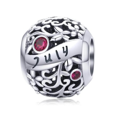 Talisman argint Birthday Stone July Talisman argint Birthday Stone July