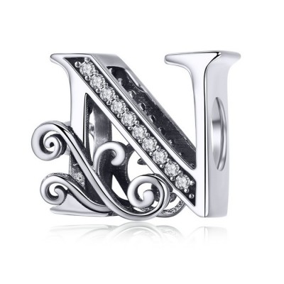 Talisman argint Litera N Talisman argint Litera N