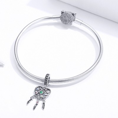 Talisman argint Heart Dream Catcher Talisman argint Heart Dream Catcher
