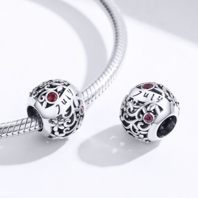 Talisman argint Birthday Stone July Talisman argint Birthday Stone July