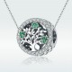 Talisman argint Crystal Green Tree