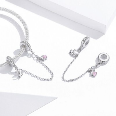 Talisman argint Lovely Kitty Safety Chain Talisman argint Lovely Kitty Safety Chain