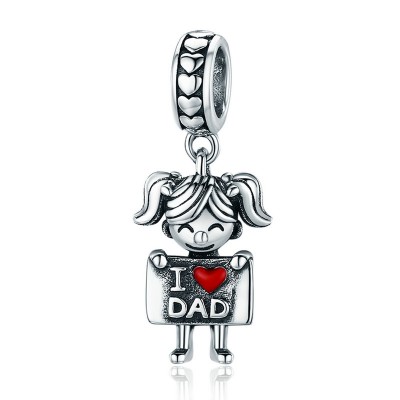 Talisman argint I Love Dad - Girl Talisman argint I Love Dad - Girl