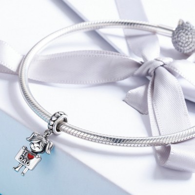 Talisman argint I Love Dad - Girl Talisman argint I Love Dad - Girl
